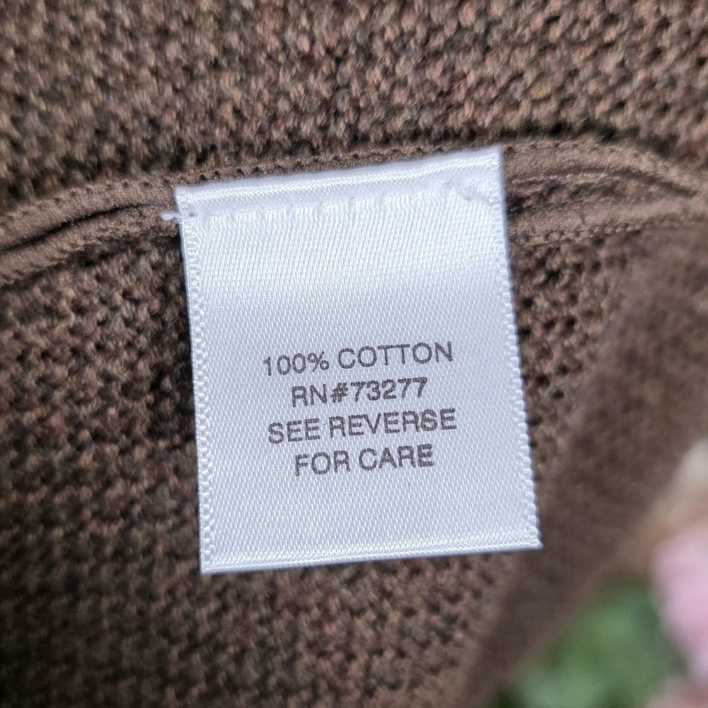 Croft & Barrow Cabincore Cable Knit Neutral Sweater Lagenlook‎ 100% Cotton Large - Picture 13 of 14